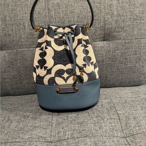 Kate Spade Cream and Black Patterned Shoulder Bag